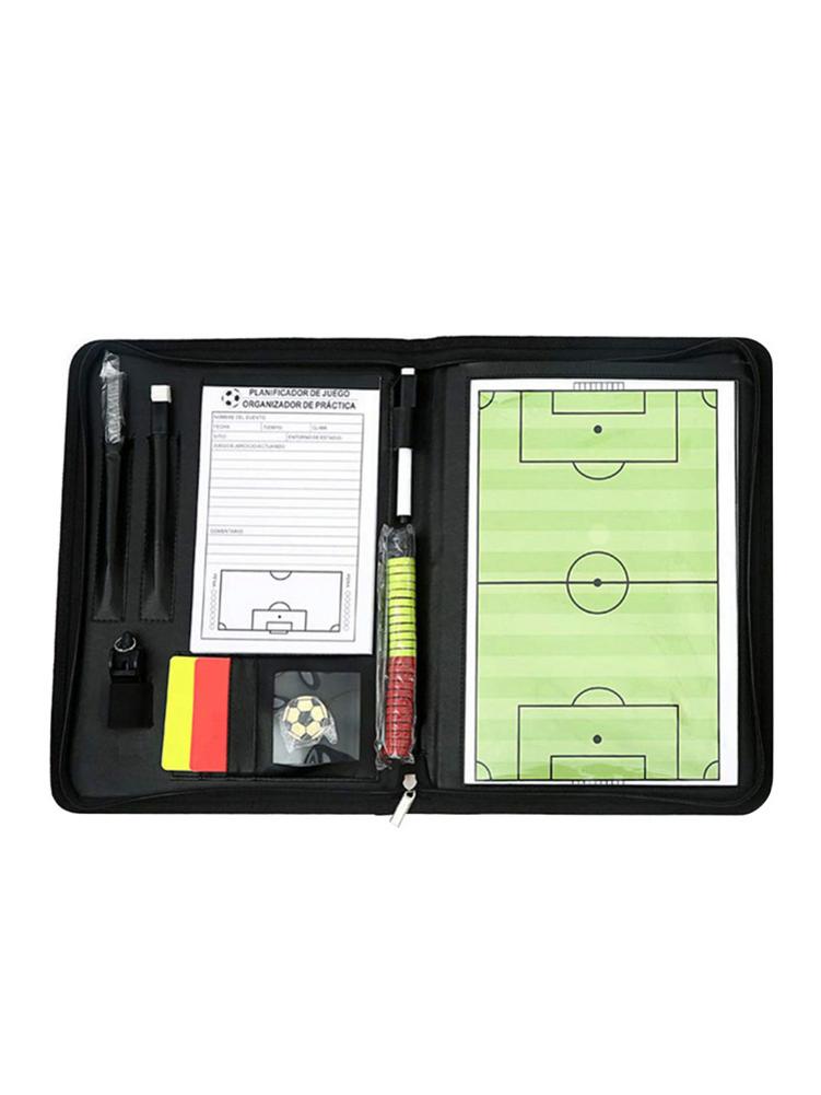 4 In 1 Football Coach Board Magnetic Coaching Strategy Board Kit Foldable Soccer Basketball Volleyball Teaching Plate Book Set