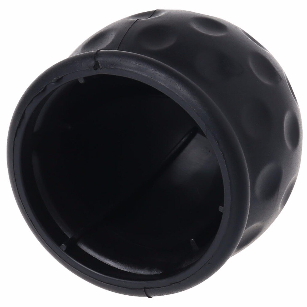 1pc yleiskäyttöistä 50mm kumia vetokoukun kuulakansi vetokoukku asuntovaunun perävaunun suojakotelo musta  c45