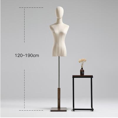 4style No Arm Color Full Head Mannequin Body Stand Female Wedding Dress Sewing Diy Model,Flexible Women,Adjustable Rack 1PC D394: 3