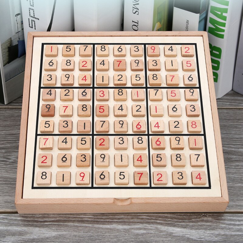 Jouet éducatif d'opération numérique d'échiquier d'intelligence de neuf-complexe multifonctionnel de Sudoku des enfants