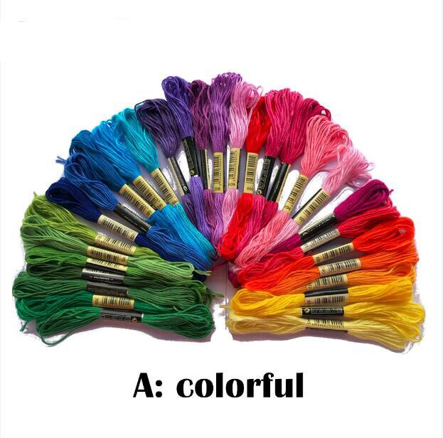 Nieuwe 25 Anker Cross Stitch Skeins Katoen Borduurwerk Schroefdraad Floss Verschillende kleuren