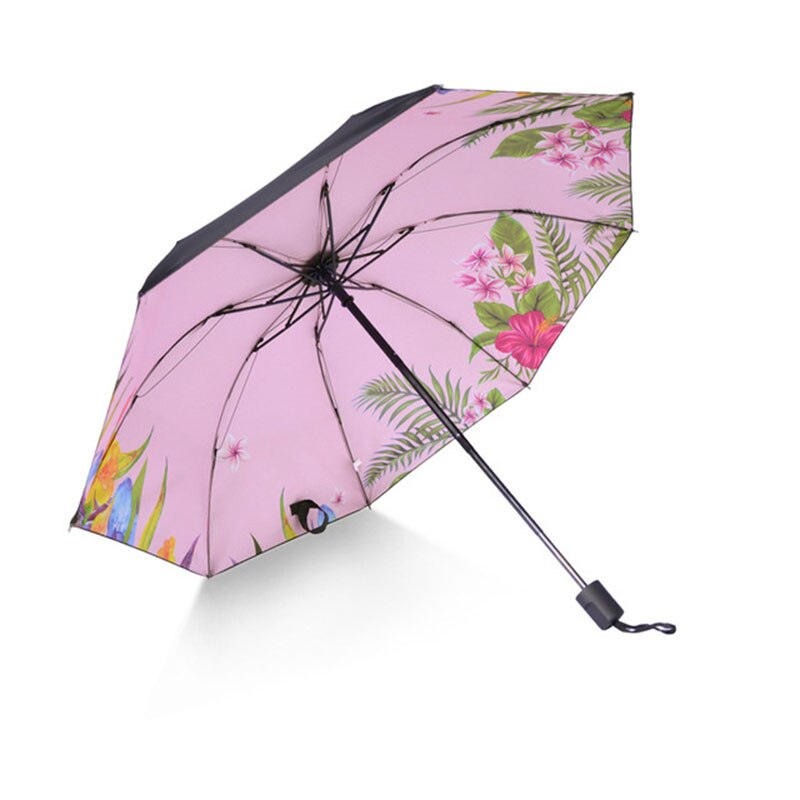 Yada lila lotusblommor paraply för kvinnor hopfällbara prinsess paraplyer blommigt vattentätt paraply parasoll parapluie  ys200039: Ys200039 mt 3