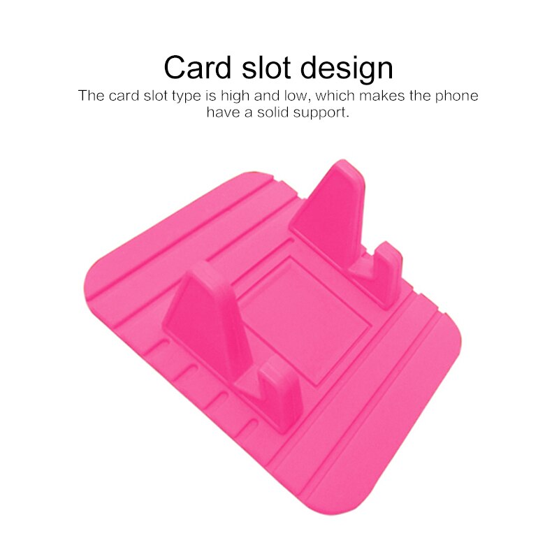 Mobile Phone Silicone Holder Stand Soft Anti-slip Mat Desk Stand Support For Car Dashboard Desktop Portable Car Holder Mat