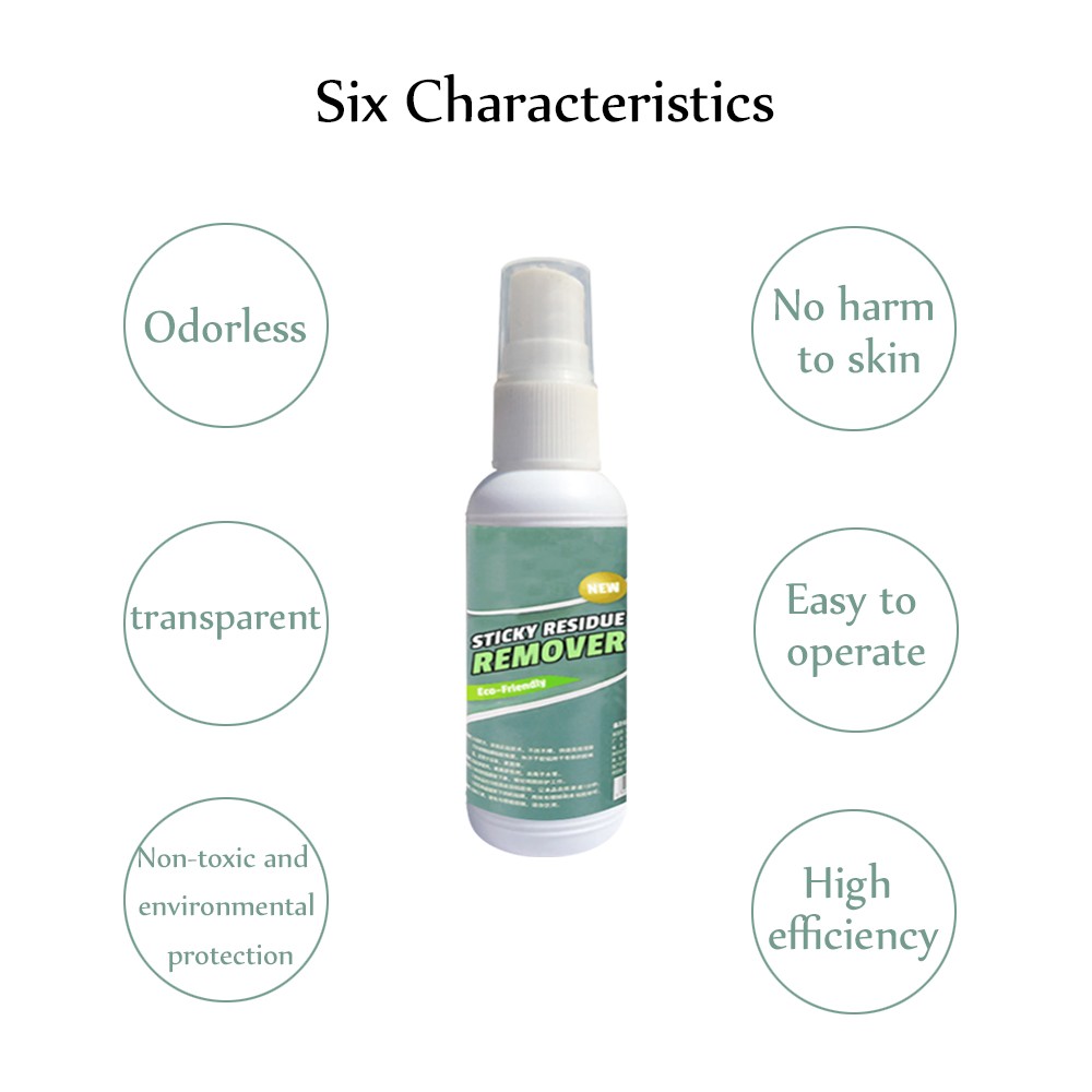 50ml Sticky Residue Remover Spray White Cleaning S... Grandado