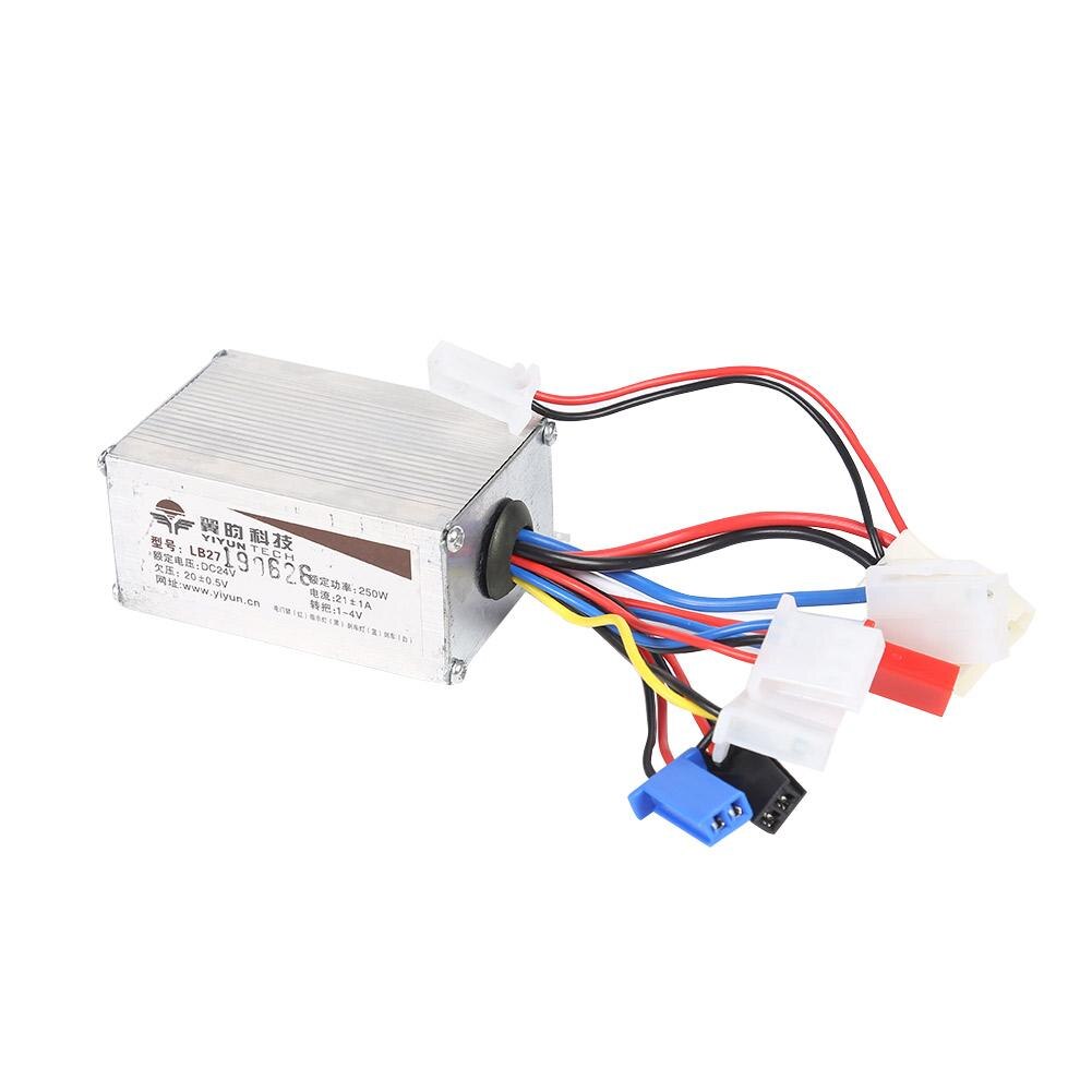 DC 24V Outdoor Electric Vehicle Accessories Brushed Motor Controller Box Reliability for Electric Vehicle Tricycle Parts: 250W