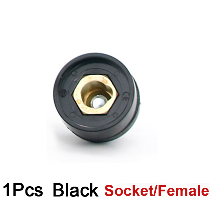 DKJ 10-25 35-50 50-70 conector de Cable máquina de soldadura europea conector de Cable macho hembra de ajuste rápido adaptador de enchufe: Negro / 1,4 mm