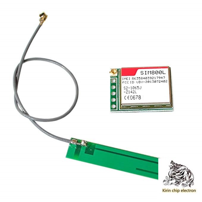 3pcs / lot green sim800l GPRS TCP IP module self elastic card slot Microsim card GSM SMS: Add line module