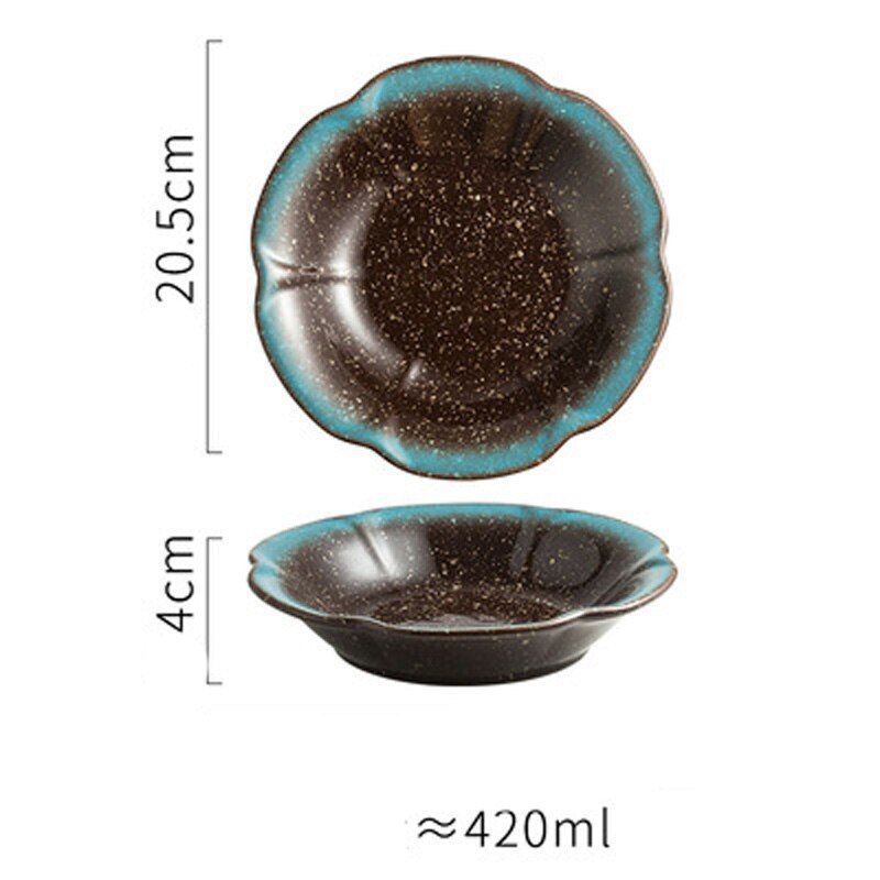 Creatieve Keramische Magnolia Plaat Japanse Stijl Minimalistische Restaurant Plaat Diepe Schotel Plaat Koude Schotel Plaat Pickle Plaat Dessert: A