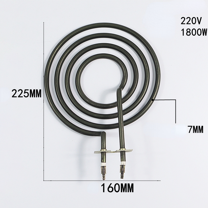 Élément chauffant de remplacement pour table de cuisson, poêle, four, rôtissoire, friteuse à air, Eva de surface, chauffage tubulaire électrique, 1000W-1800W: Beige