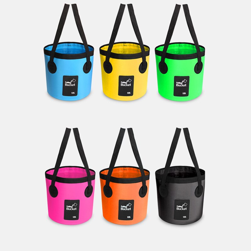 12L 20L Waterzak Draagbare Emmer Water Opslag Draagtas Container Waterdichte Camping Wandelen Vissen Reizen Vouw Emmer Zakken