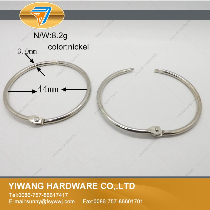 Silver metal book binder 10pcs hanging ring calend... – Grandado