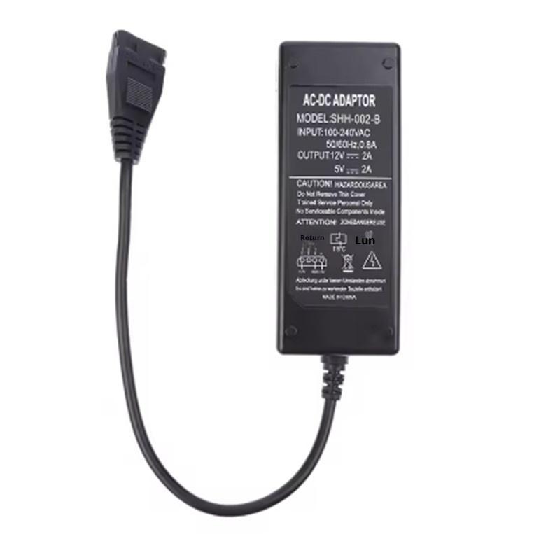 12v/5v 2a usb till ide / sata nätadapter hårddisk / hdd / cd-rom ac dc: Orange