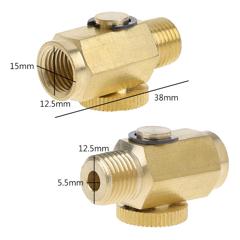 1/4'' NPT Brass Compressed Air Pressure ValveInline Regulator Solid Tool