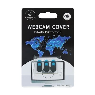 WebCam Abdeckung Shutter Magnet Slider Universal Antispy Kamera Abdeckung Für Web Laptop iPad PC Macbook Tablet linsen Privatsphäre Aufkleber: 3pcs Black