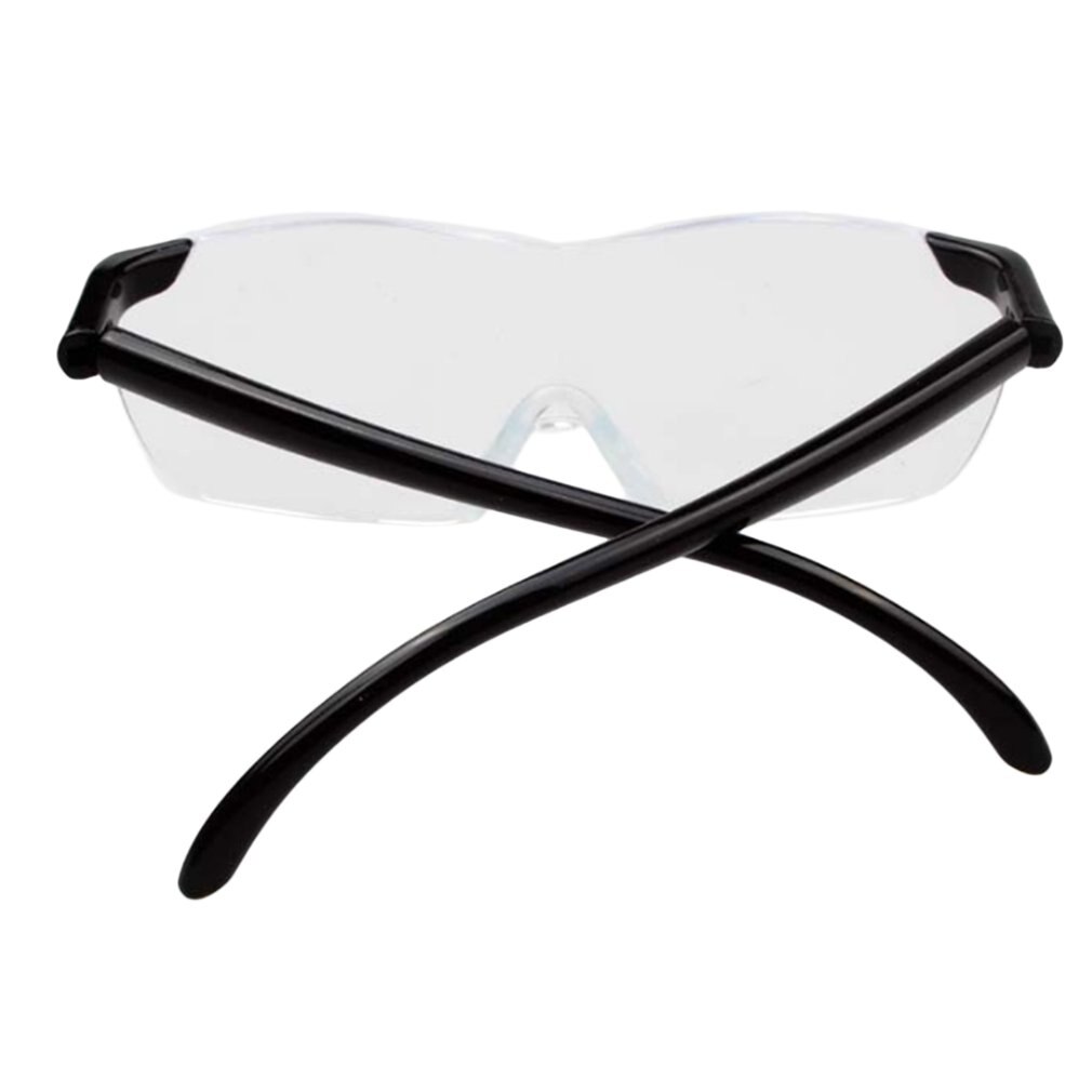 Gafas de lectura con aumento, 1.6X grandes de lentes de visión, ligeras, sin llama, lupa de visión de 250 grados para ancianos