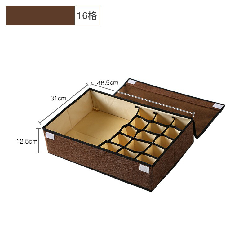 Underwear Storage Box Clothes Wardrobe Box Closet Room Storage Box Foldable Drawer Home Storage Bedroom Storage Rack: Red