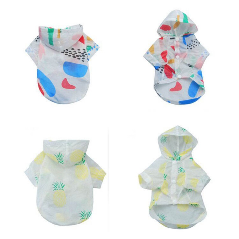 Protezione solare Del Cappotto Del canna Giacca per Cani di Piccola Taglia Della Camicia animale domestico Vestiti Del canna chihuahua Vestiti del Cucciolo costume con Il Cappello