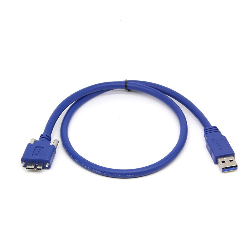 Usb 3.0 Type A Naar Micro B Kabel Voor Externe Harde Schijf Usb Hdd Datakabel Met Bevestigingsschroeven 0.6M/1M/1.8M/3M