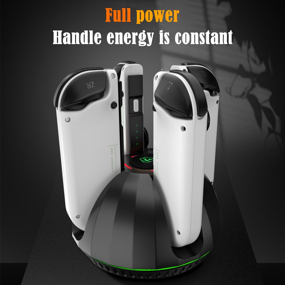 Dockingstation mit 4 usb-c-anschlüssen für nintendo switch oled-gamepad-controller, ladestation mit led-anzeige und joypad-stromversorgung