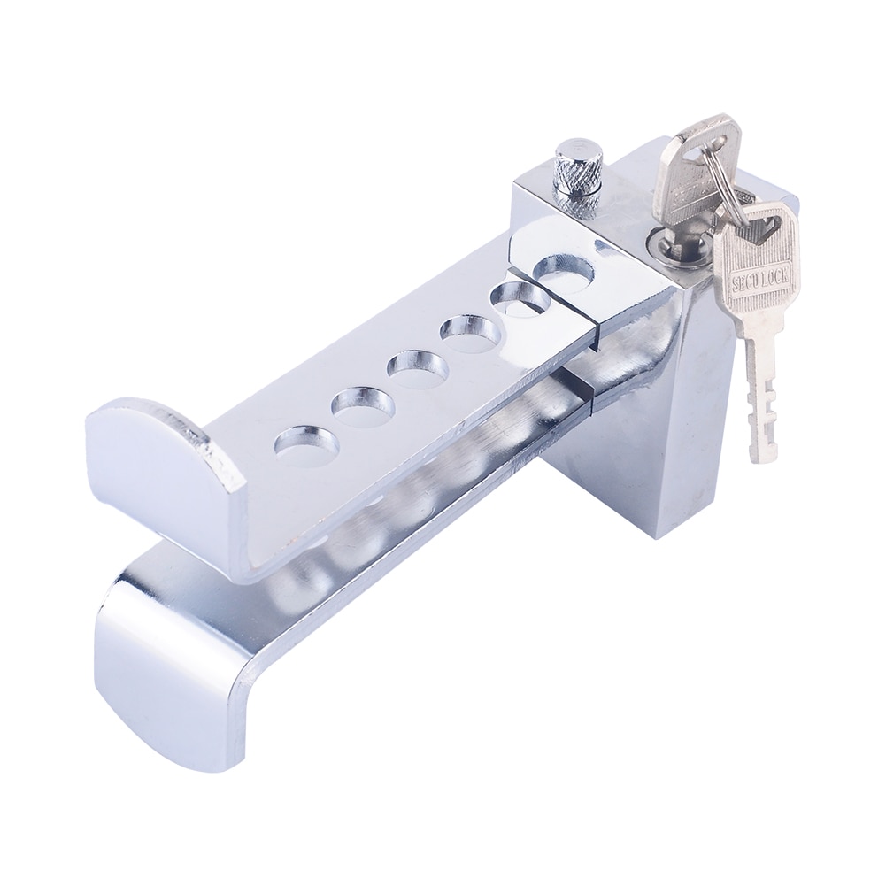 8 gaten Diefstalbeveiliging Clutch Lock Auto Brake Roestvrij Veiligheidsslot Tool Gaspedaal Slot met 3 pcs toetsen