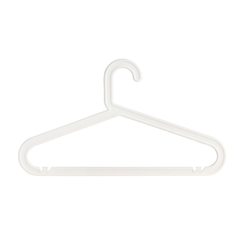 Cintre en plastique blanc pour adulte, 10 pièces, sans rayures, Support multifonctionnel antidérapant pour vêtements suspendus: WHITE