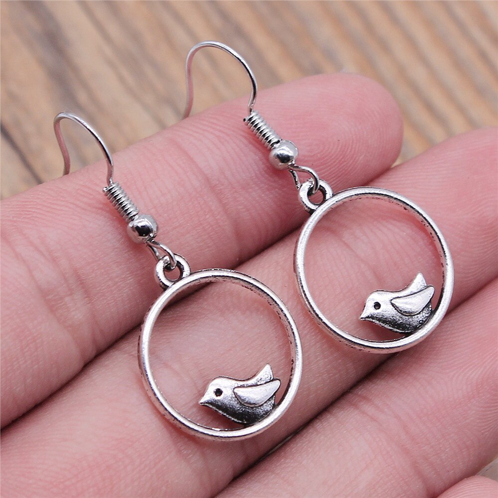 1 Pair Hook Earrings Phoenix Earring Connector Earring For Women Dangle Earring: 18x20mm