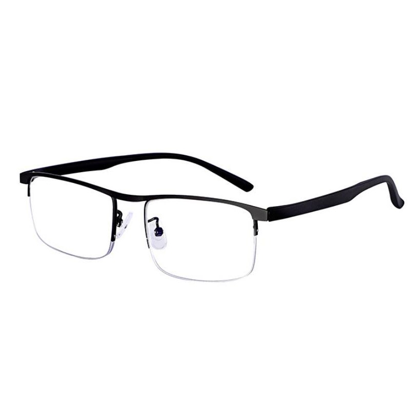 Multifocale Progressieve Leesbril Mannen Vrouwen Anti Blauw Uv Beschermen Presbyope Bril Half Frame Automatische Aanpassing Eyewear