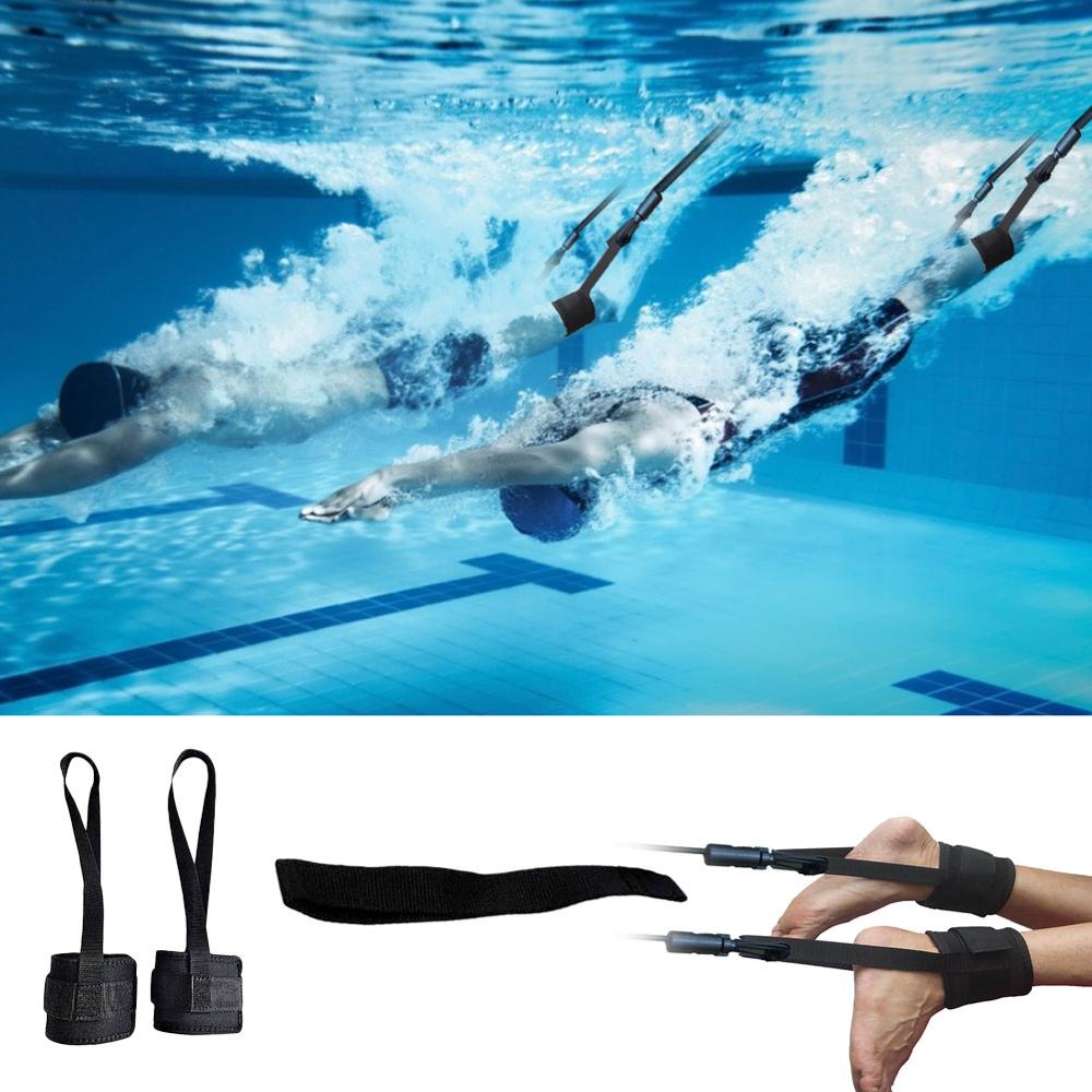 2m/4m simning utbildning bälte vatten tränare dragbälte justerbar fot spänne pool bungee säkerhet motstånd bälte