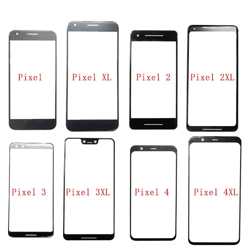 Dla Google piksel / piksel XL / piksel 2 / piksel 3 / 3 XL / 3A / 3A XL / 4 / 4XL przednie szkło dotykowe ekran LCD płyta zewnętrzny