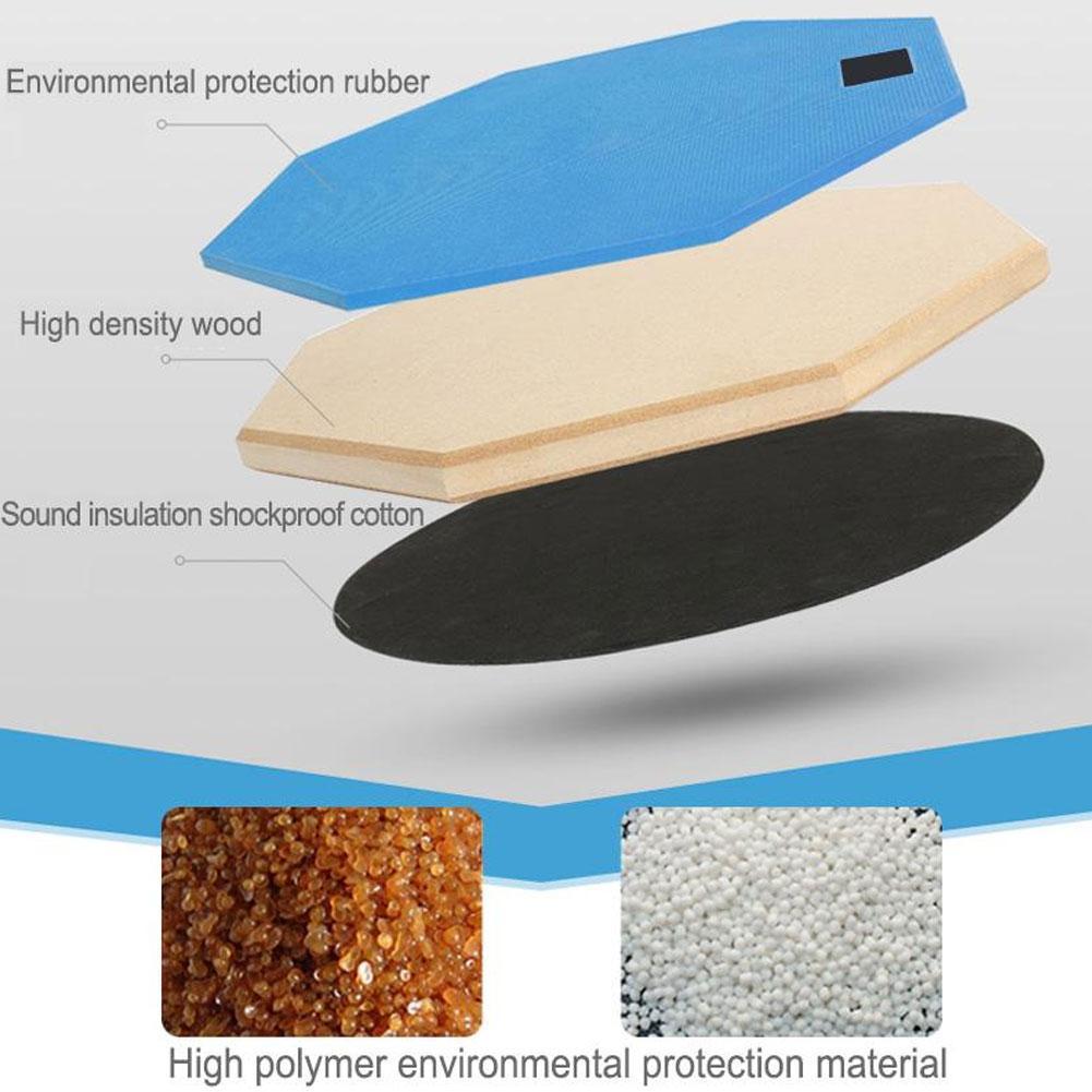 impostato di pratica per batteria muta impostato di batteria per allenamento in gomma per batteria muta in legno con supporto per esercizio di batteria jazz