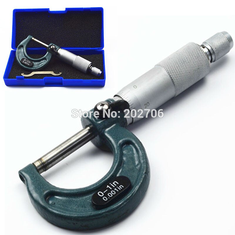 1" Micrometer Vernier Scale 0.001 Precision Machinist Tool outside micrometer 0-1inch