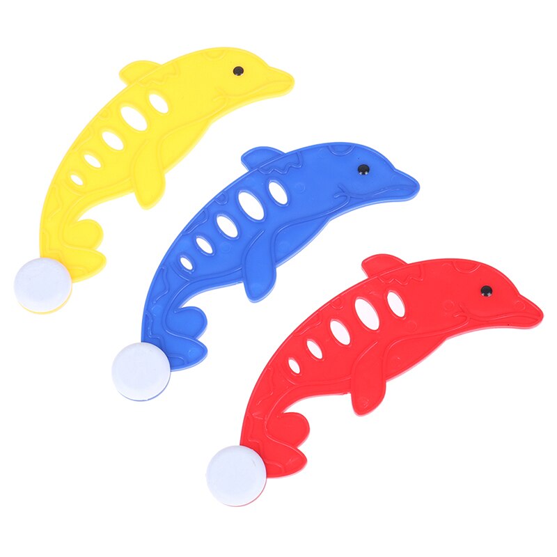 3 Pz/impostato di Immersione Subacquea Delfini Pesce e Palline, Subacquea Nuoto piscina immersione Giocattoli di proprietà Nuoto di Immersione Giocattolo impostato di Anelli