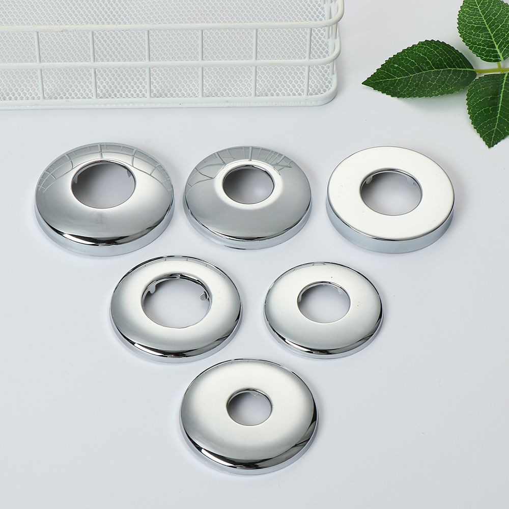 Chrome Shower Kitchen Wall Flange Faucet Decorative Cover Pipe Wall Covers Faucet Accessories Faucet Decor
