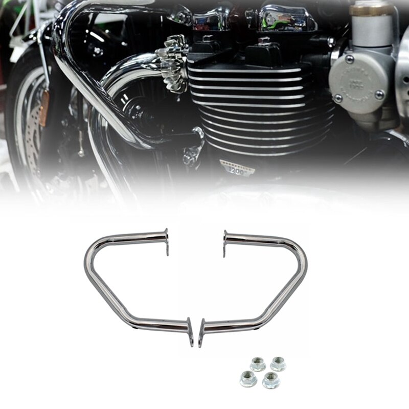 Motorcycle Bumper Engine Guard Crash Bars for Triumph Bonneville T100 T120 Bobber Thruxton 1200/R Street Cup