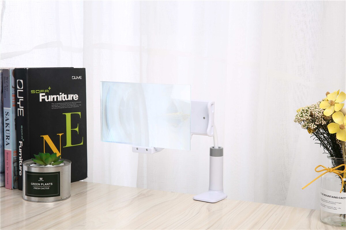 360 Graden Telefoon Screen Magnifier Beugel Vergroten Stand Ogen Bescherming Vouwen Magnifie Screen Display Versterker Expander
