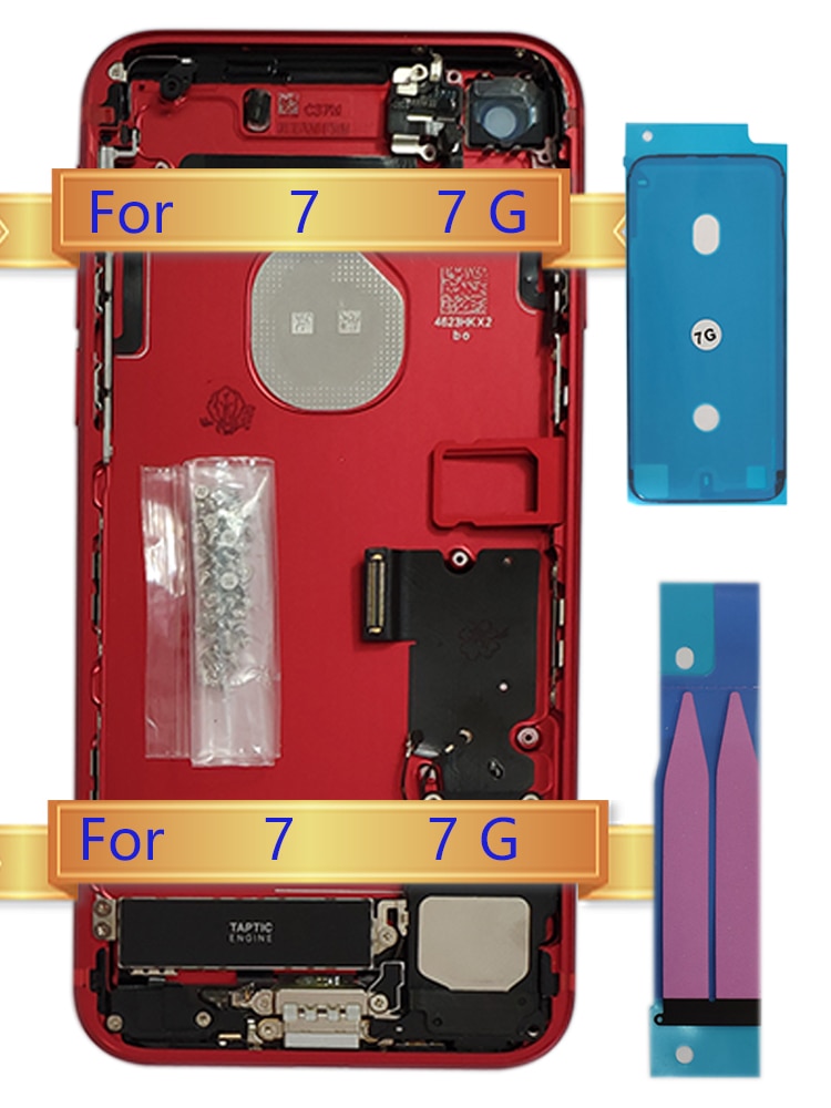 Für iPhone 7 Hinten fallen Ersatz Hinten Gehäbenutzen Zurück Abdeckung Montage