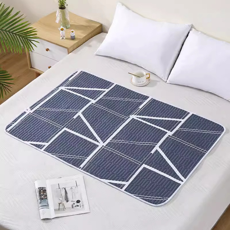 Women Physiological Period Waterproof and leak proof mattress washable Multi functional for eating in bed Mattress Protector: Bed 135 / Light Grey