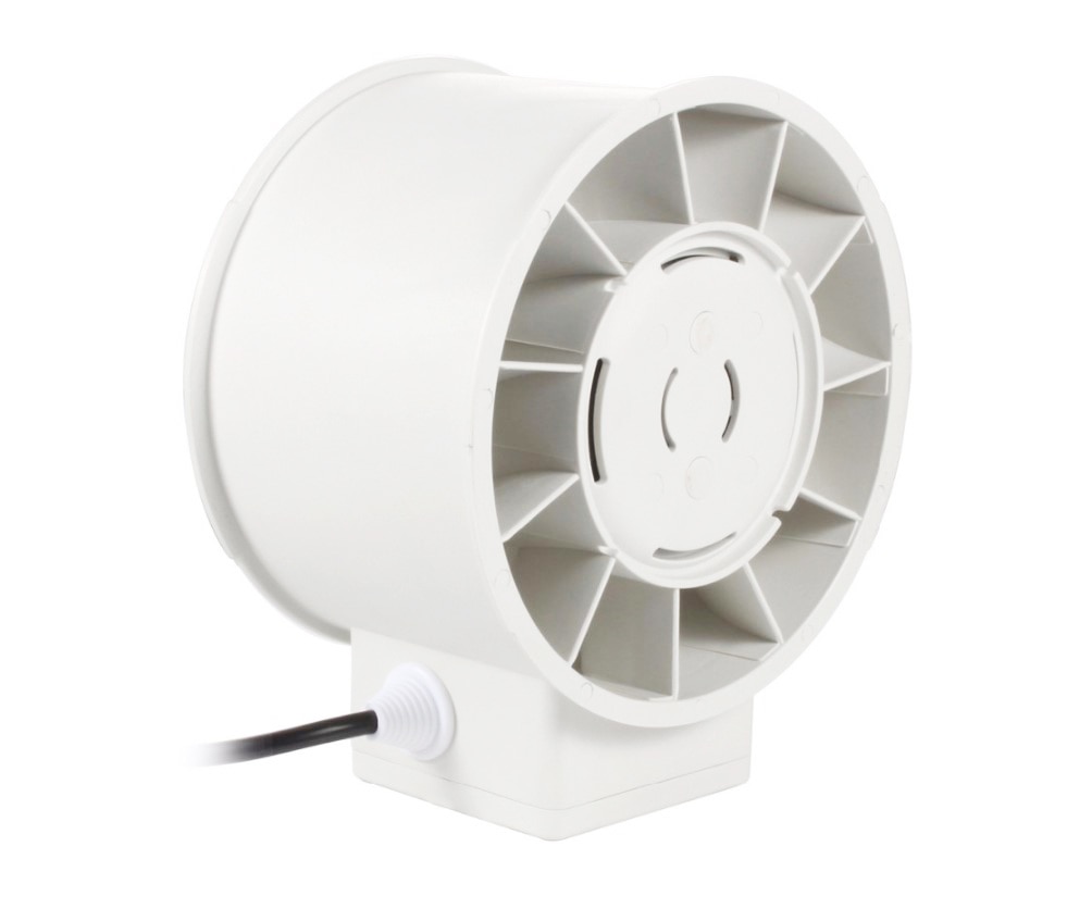 220V 4inch Silent Wall Extractor Exhaust Duct Ventilation Fan Air Blower Window Ventilator Vent Kitchen Bathrooms Bedroom Home