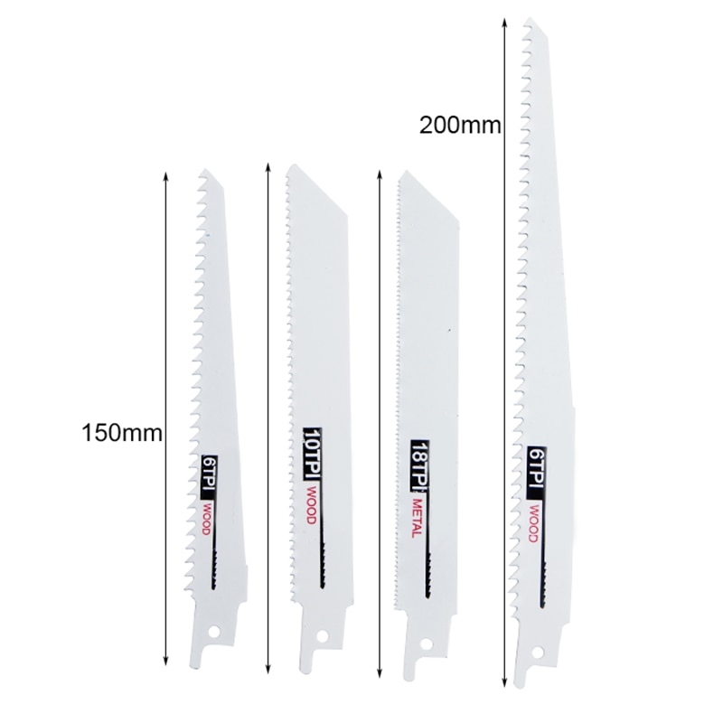 10pcs Multi Purpose Saw Cutter Set Jigsaw Blades Curve Metal Wood Reciprocating Cutting Tool Accessories