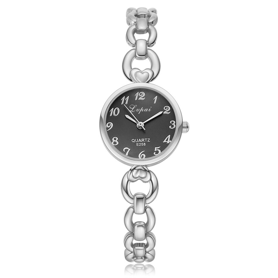 Lvpai Luxe Casual Mode Armband Horloge Bloem Band Polshorloge Jurk Elegantie Quartz Horloge Voor Vrouwen Horloge: P131-S-B