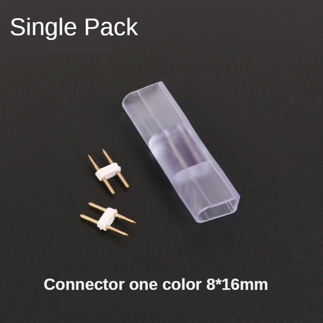 Aquarium fish tank color fluorescent lamp with 220V sump DIY fish tank lamp with LED waterproof light bar 1 meter: For single Connector