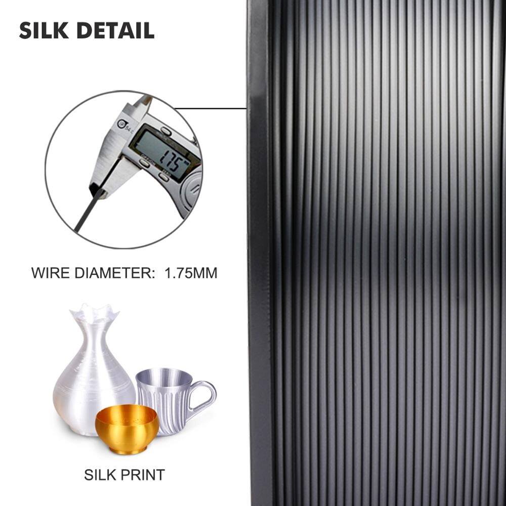 Enotepad 1.75MM Silk Pla Filament 1kg 1.75mm silk 3d Filament for 3D Printer Full color Silk Fialment for DIY artwork printing