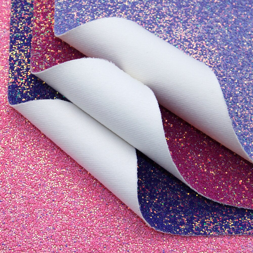 Cuir synthétique à paillettes épais 20*34cm AB | Matériel de bricolage fait main pour la fabrication de boucles d'oreilles événements à la maison, 1Yc7188