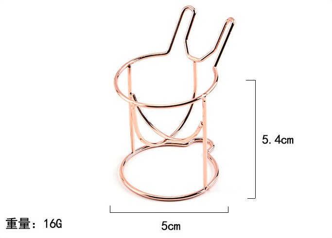 1pc sminkesvamp pudderstativ eggpulver puff brakett boks tørketrommel arrangør skjønnhetshylle holder skrivebordsoppbevaring: rose måke kanin