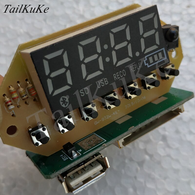 MP3-2101 consejos de voz con Panel de visualización decodificador USB teclado de grabación y Control remoto MP3-21