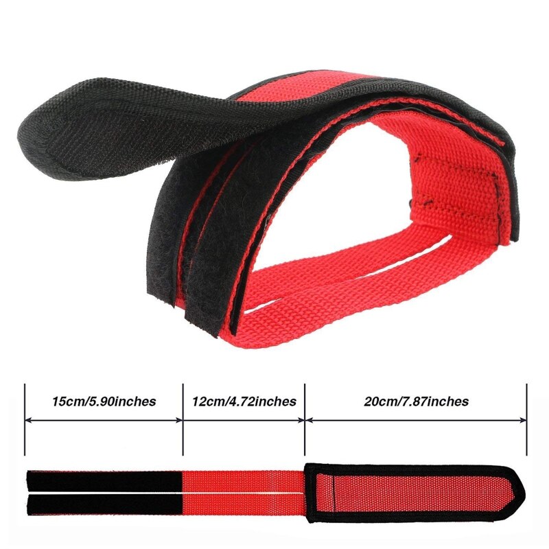 1 Pair Bicycle Pedal Foot Straps Anti-slip Fixed Toe Clip Belts Bike Cycling Pedal Binding Bands Riding Accessories 4 Colors
