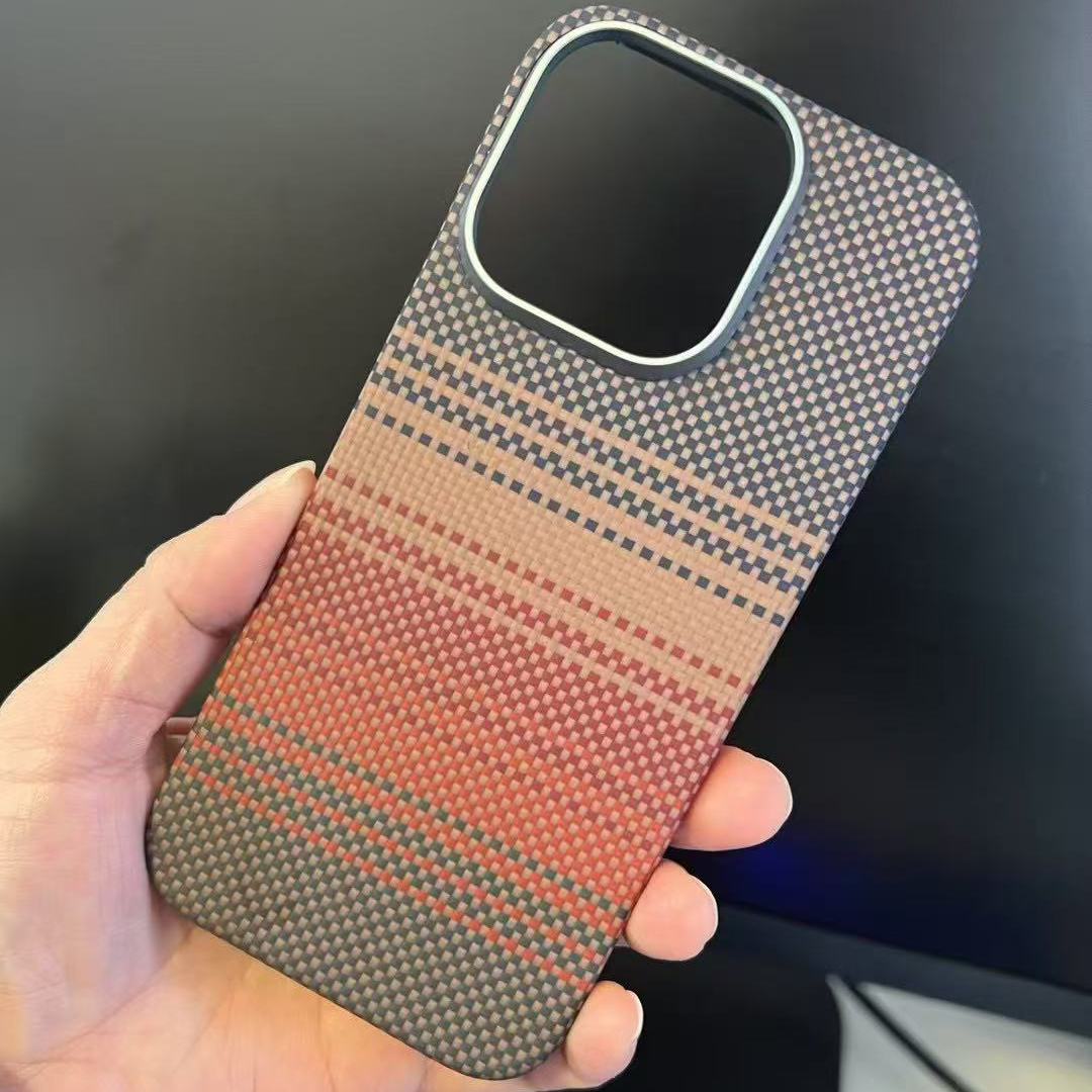 Funda de fibra de carbono para IPhone 16 pro Max, funda de teléfono ultrafina de fibra de aramida ligera para IPhone 16 Pro/16