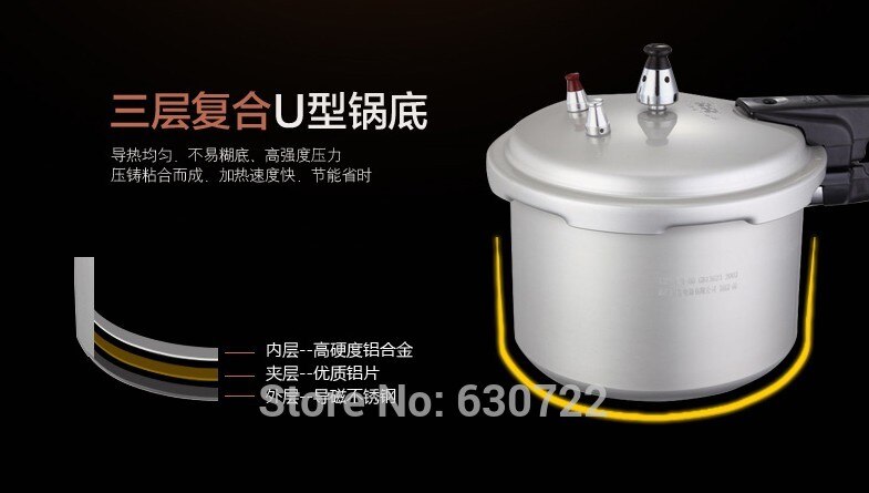 LM-02AF18 Mini Pressure-cooker Aluminum 3.2L Small pressure cooker 2-3 people use 18cm