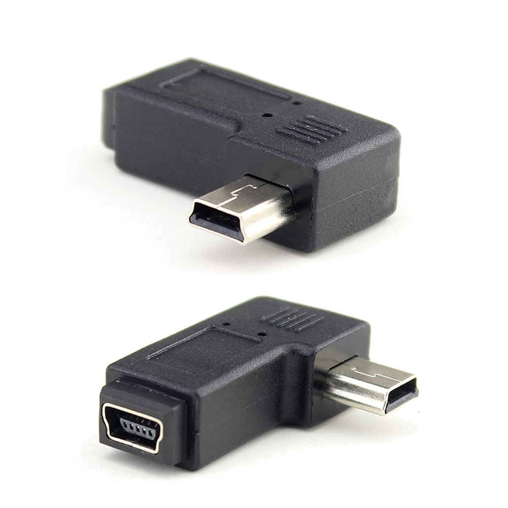 Mini USB elbow male to female 90 degree adapter Left and right angle Mini USB 5pin Extended adapter