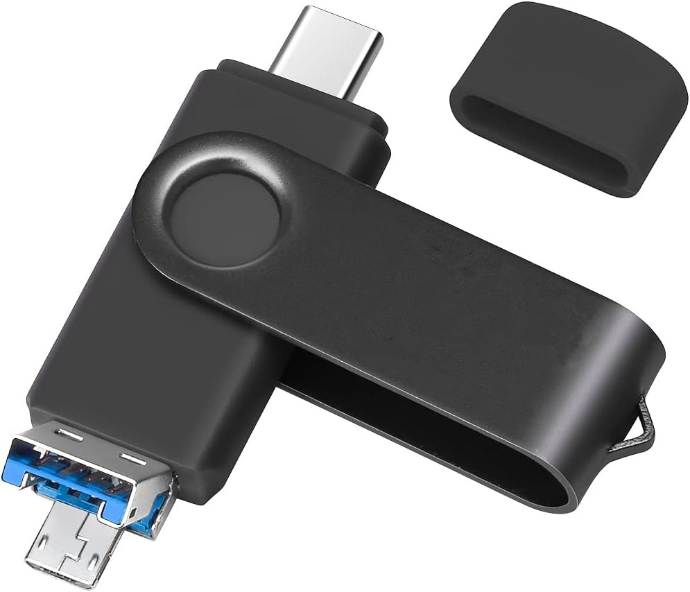 3 in 1 Type-c/Micro USB 3.0 64GB Large Capacity usb flash drive 32GB 16GB pen drive 8gb U Disk thumbdrives pendrive: black / 64 GB
